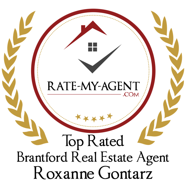 Rate-My-Agent top-rated Brantford real estate agent recognition for Roxanne Gontarz