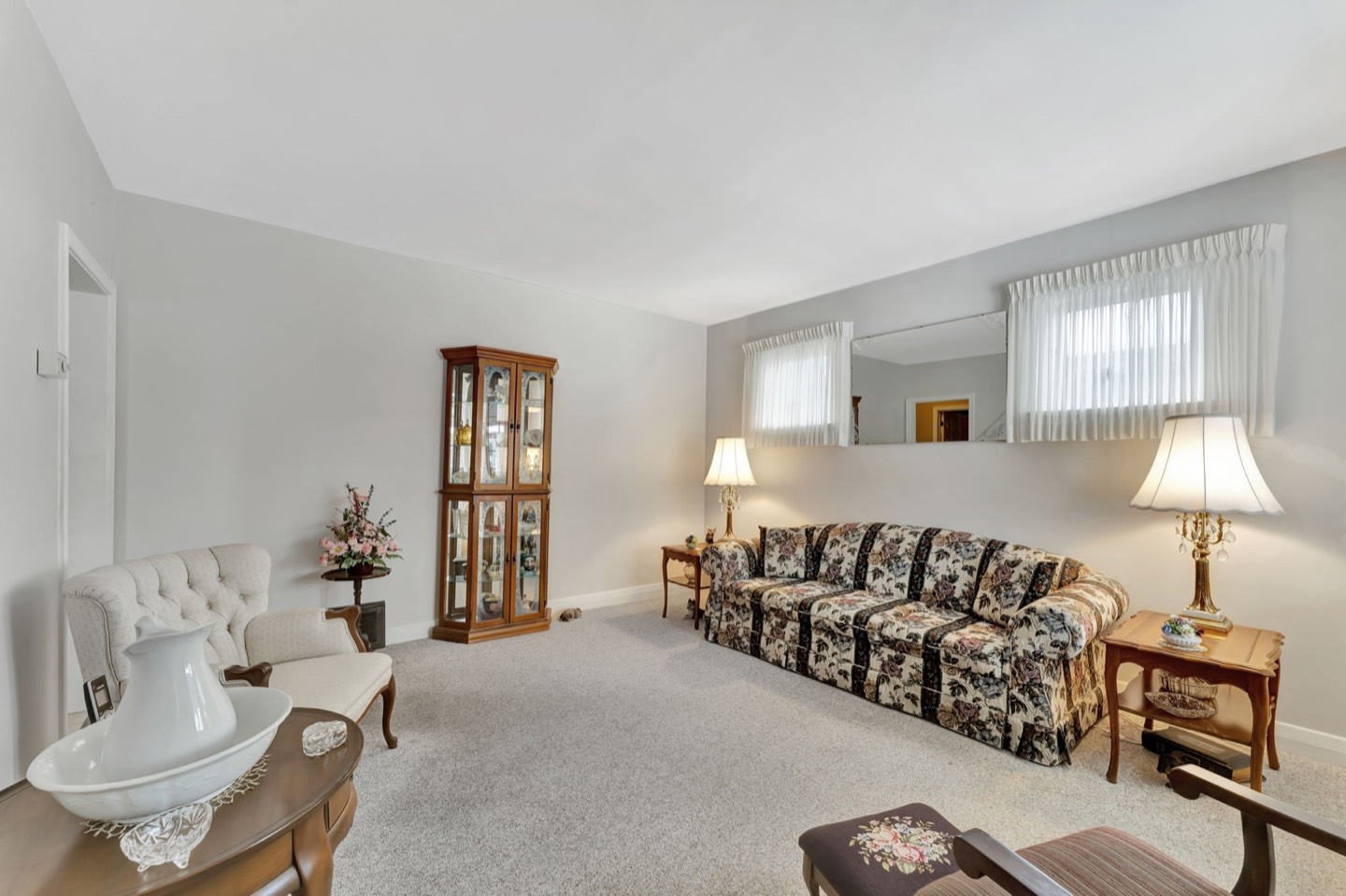 Comfortable living room in a client home